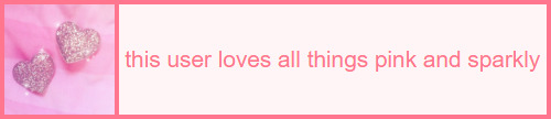 this user loves all things pink and sparkly