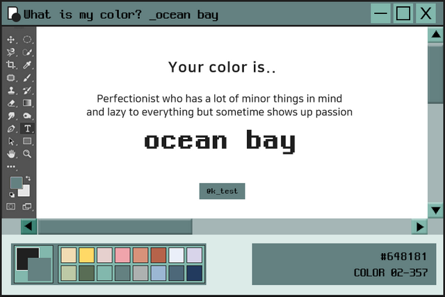 your color is...ocean bay