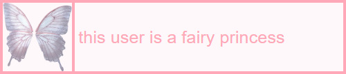 this user is a fairy princess