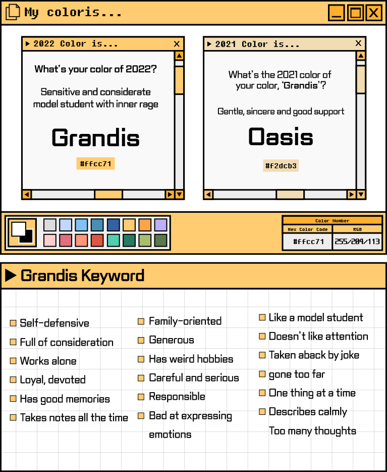 your personal color percent is...grandis